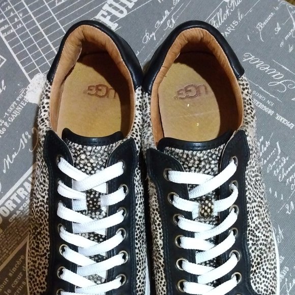 Women Ugg Genuine Calf Hair Sneakers - Picture 3 of 5